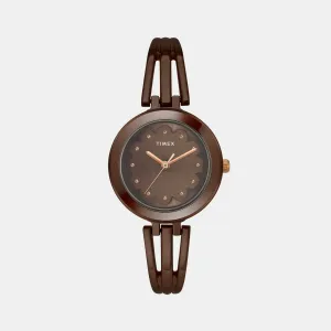 Women's Brown Analog Stainless Steel Watch TWTL10313