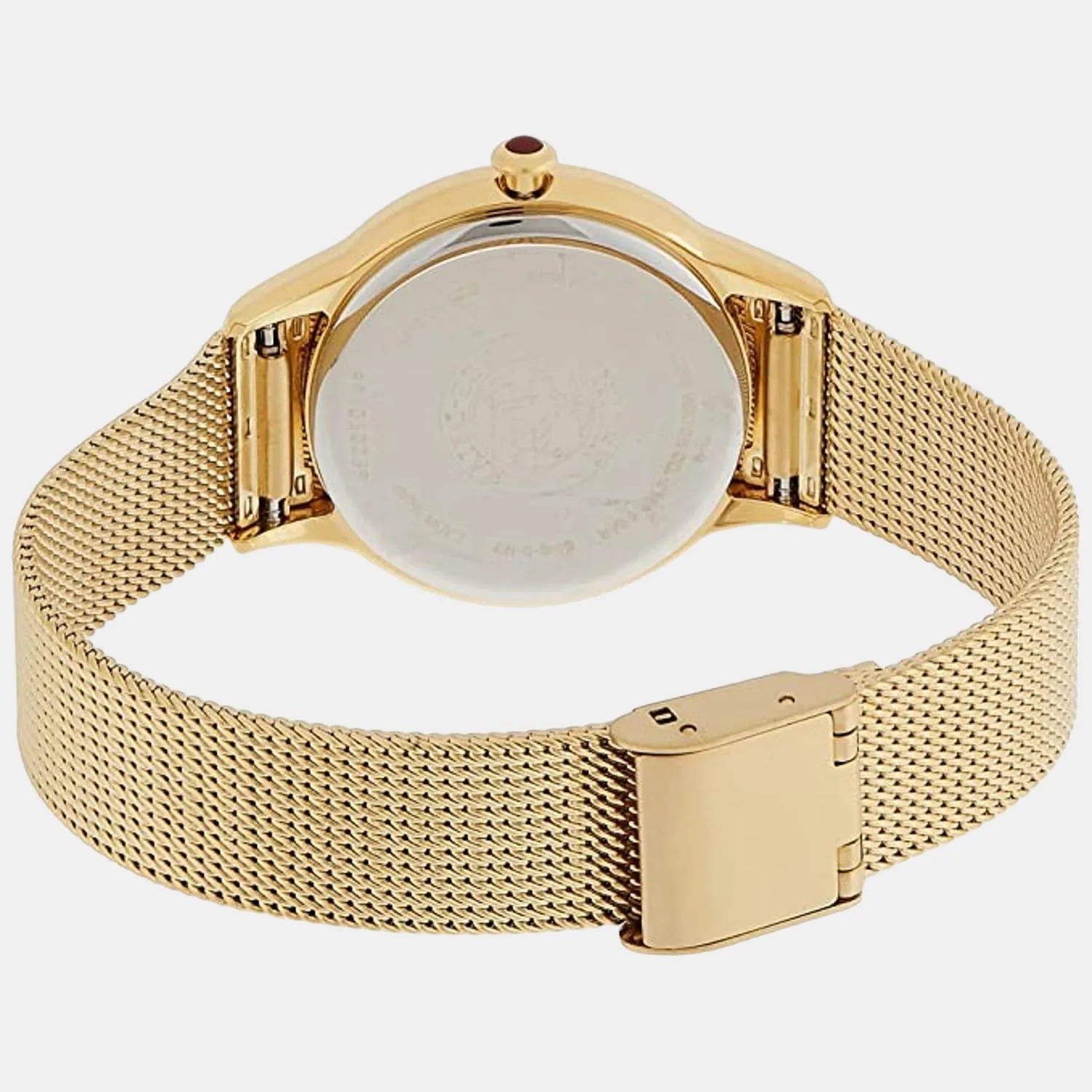 Women's White Dial Analog Stainless Steel Eco-Drive Watch EM0812-89D