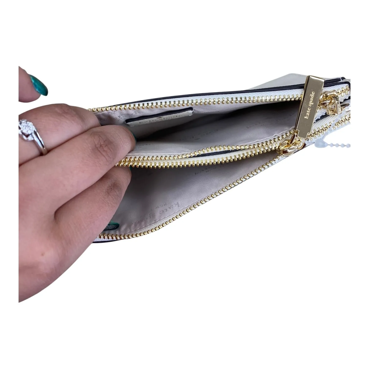 Wristlet Designer By Kate Spade In Cream, Size:Large kate spade