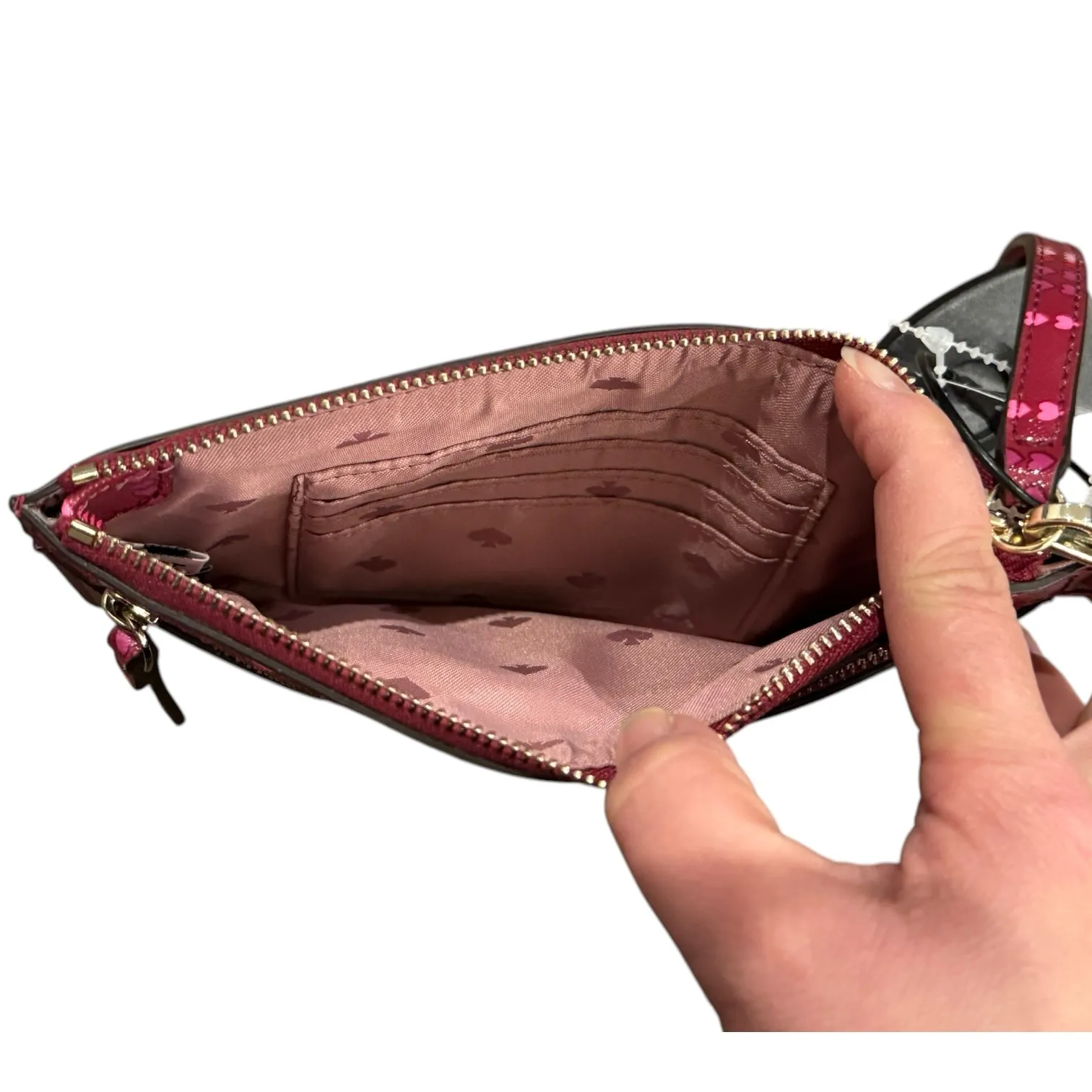 Wristlet Designer By Kate Spade In Maroon, Size:Medium kate spade