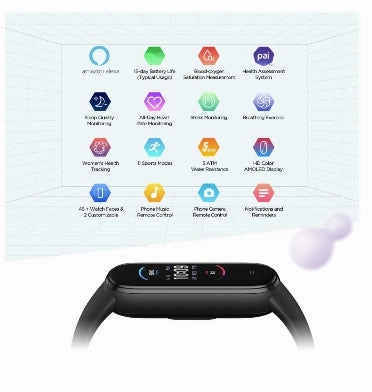 XIAOMI AMAZFIT BAND 5 FITNESS TRACKER WITH ALEXA BLACK