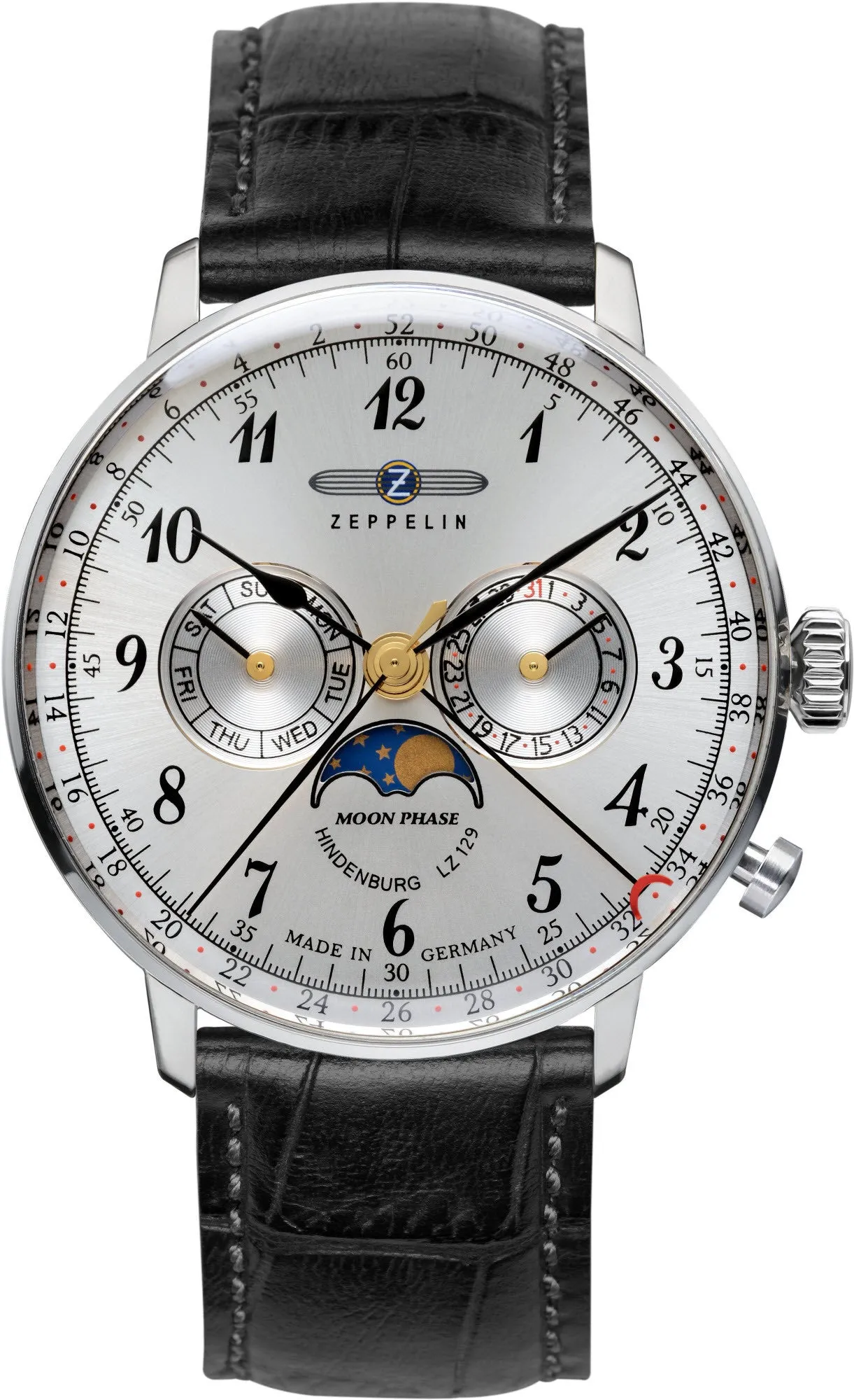 Zeppelin LZ 129 Hindenburg Moonphase Mens Watch