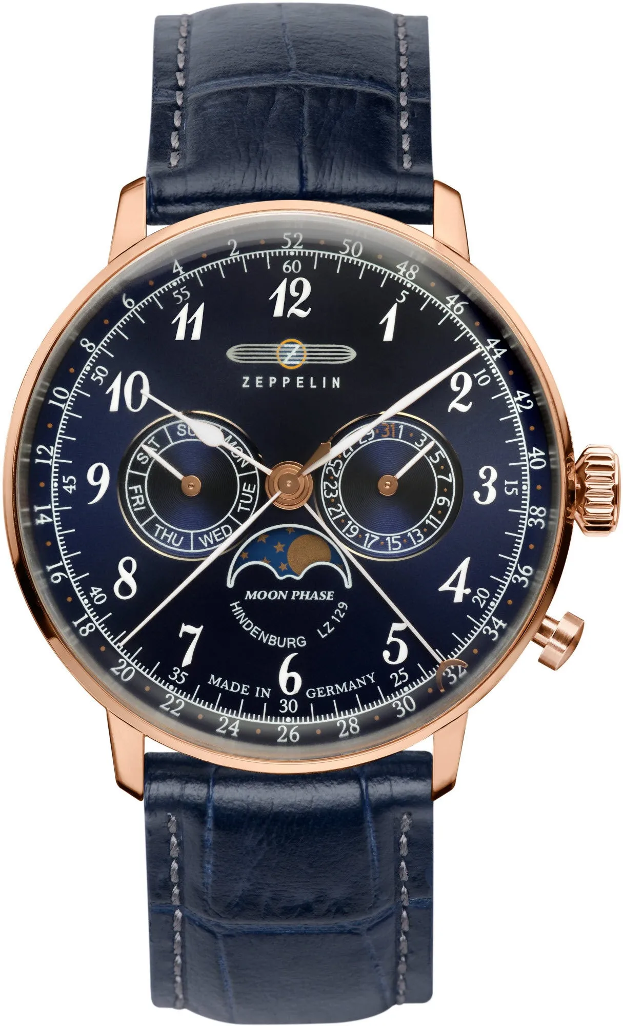 Zeppelin LZ 129 Hindenburg Moonphase Mens Watch
