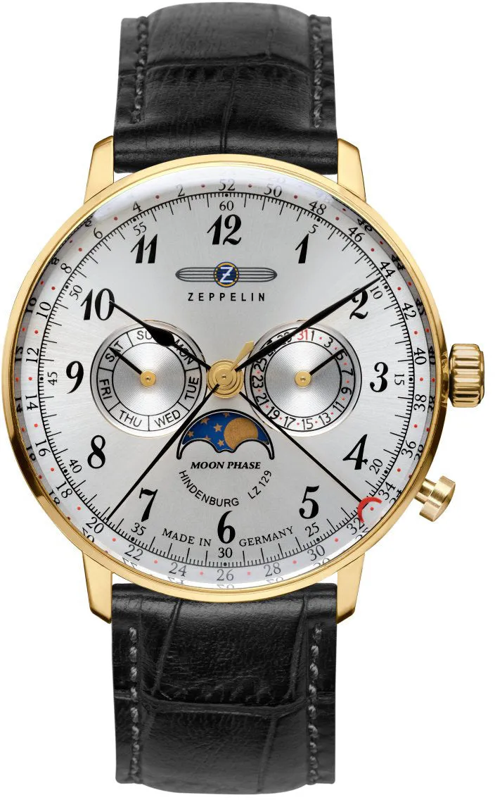 Zeppelin LZ 129 Hindenburg Moonphase Mens Watch